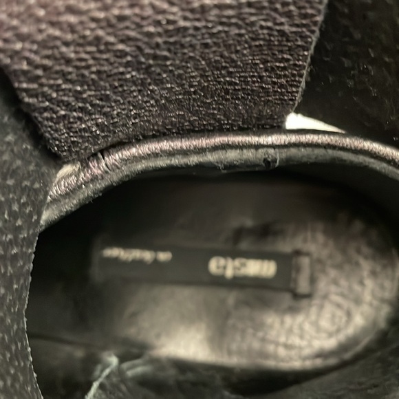 Leather boots made in Spain by Miista. Silver gray with black sole and 3” heel. - Picture 5 of 6